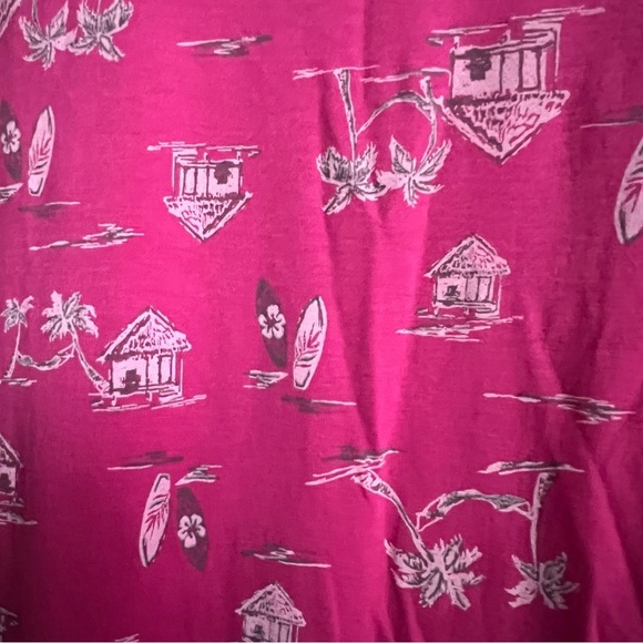 New FRESH PRODUCE Small Pink $72 SEASIDE Escape KYLIE Tee Dress Tropical Print - Picture 7 of 16